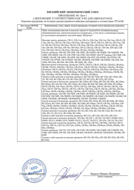 Декларация о соответствии